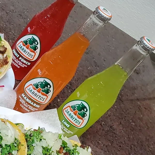 Fruit punch, mandarin and lime Jarritos sodas